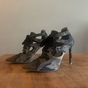 Gianni Bini Camo Stiletto Heels